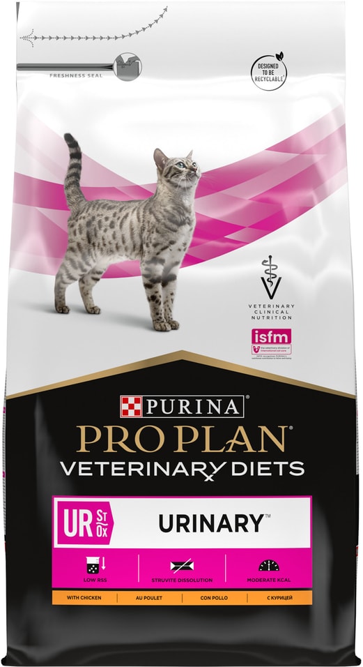 Сухой корм для кошек Purina Pro Plan Veterinary Diets UR ST/OX Urinary при болезни нижних отделов мочевыводящих путей с