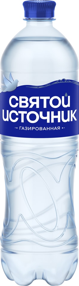 Вода Святой Источник питьевая газированная 1л