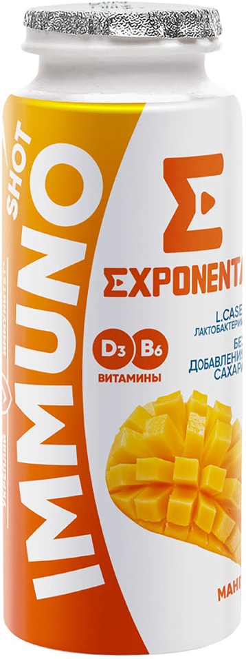 Напиток кисломолочный Exponenta Immuno Shot Манго 2.5% 100г