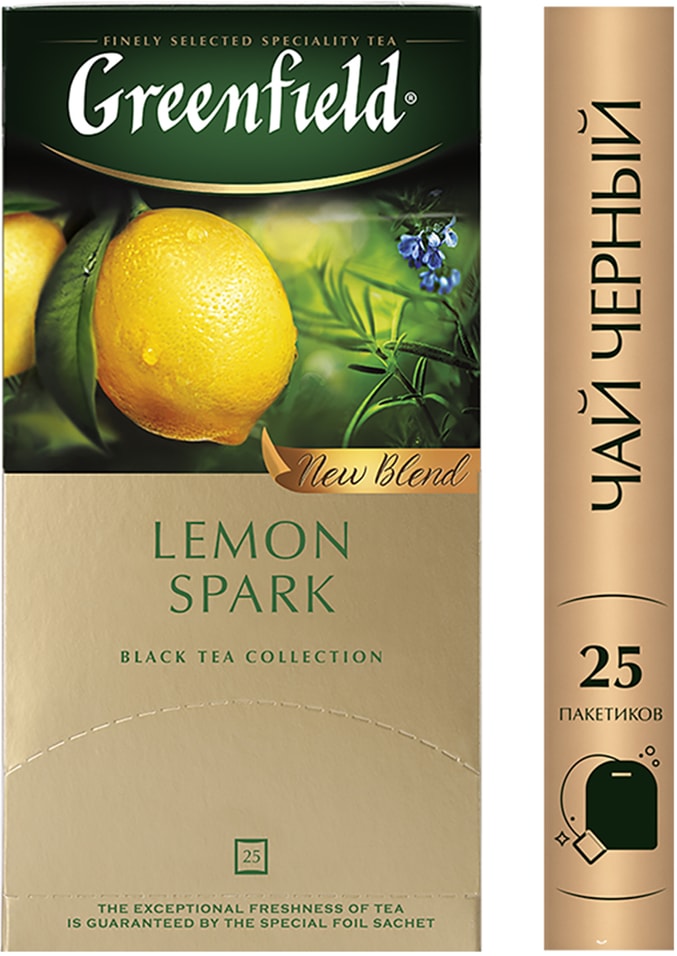 Чай черный Greenfield Lemon Spark 25*1.5г