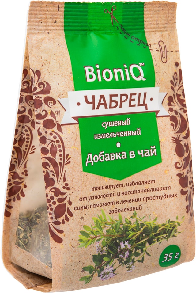 Добавка в чай BioniQ Чабрец сушеный 35г от Vprok.ru
