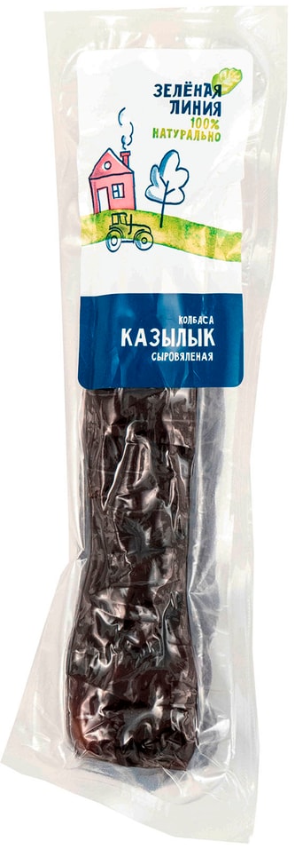 Колбаса Зеленая Линия Казылык сыровяленая 0.2-0.4кг