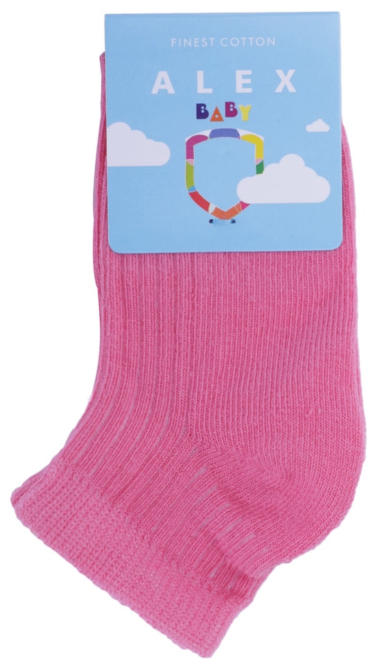 Носки для младенцев Alex Textile BF-5507 бесшовные темно-розовые 0-6мес