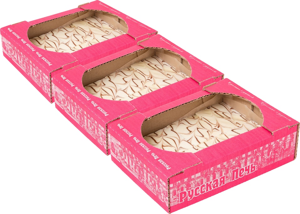 Печенье Русская Печь Александровская c лимонной начинкой 500г (упаковка 3 шт.)