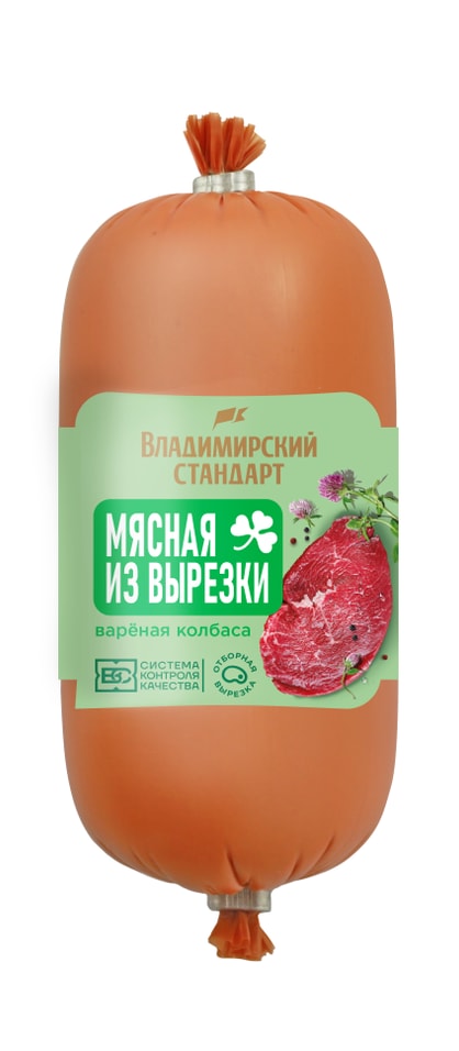 Колбаса Владимирский Стандарт Мясная вареная из вырезки 350г