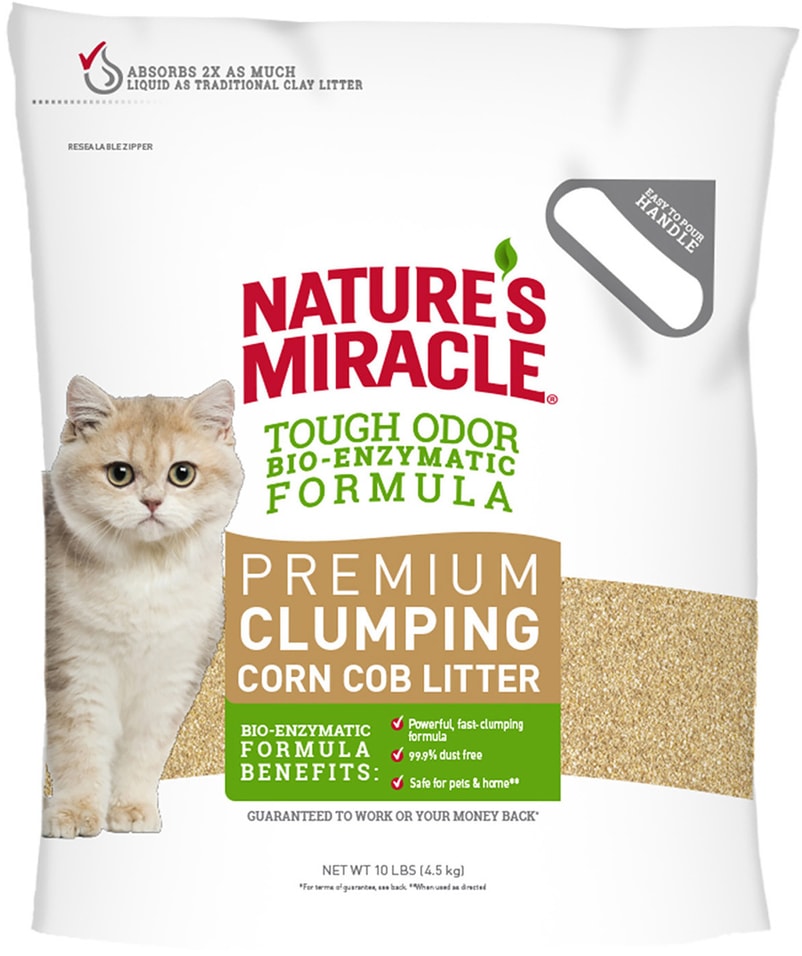 Наполнитель для кошачьего туалета NM Premium Natural Care кукурузный 10л
