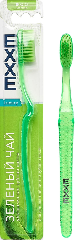Зубная щетка EXXE luxury Зеленый чай мягкая 1шт от Vprok.ru