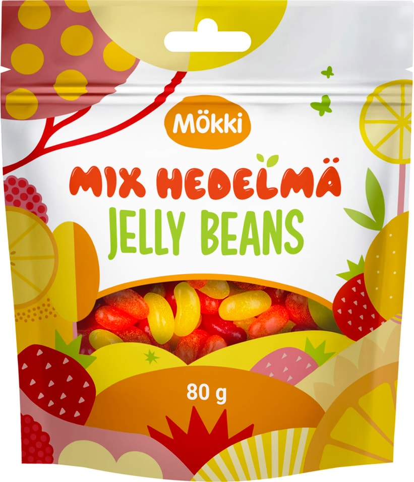 Желейные бобы Mokki фруктовый микс 80г Закажите онлайн 124₽