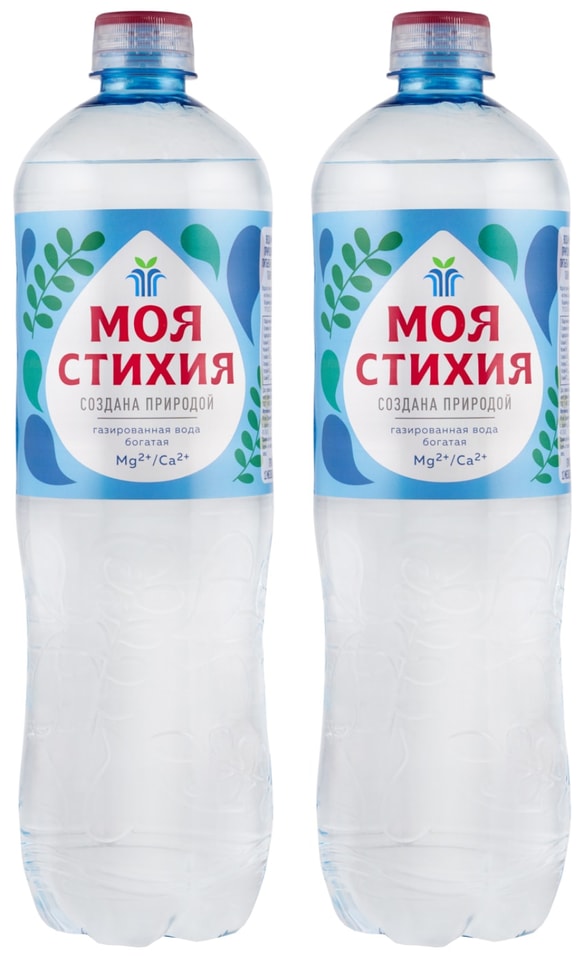 Вода Моя стихия минеральная питьевая газированная 1л 25₽