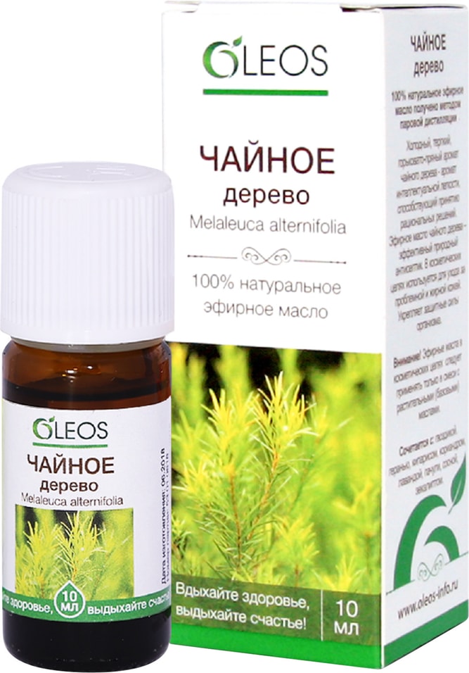 Масло эфирное Oleos Чайное дерево 10мл от Vprok.ru
