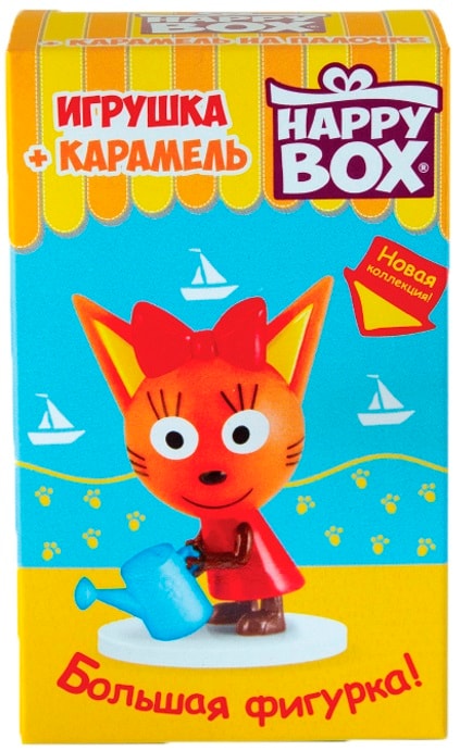 Набор Happy Box Три кота Фигурка + карамель 30г в ассортименте