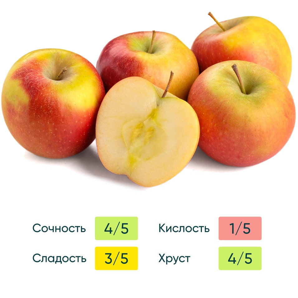 Яблоки Фуджи 1кг - Vprok.ru Перекрёсток