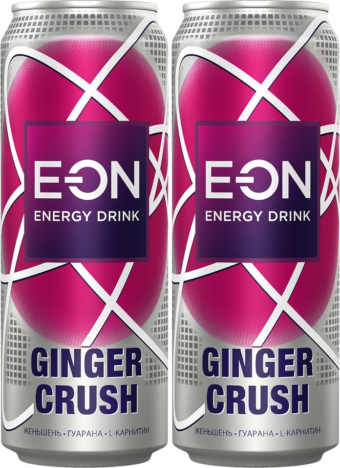 Напиток E-ON Ginger Grush энергетический 450мл