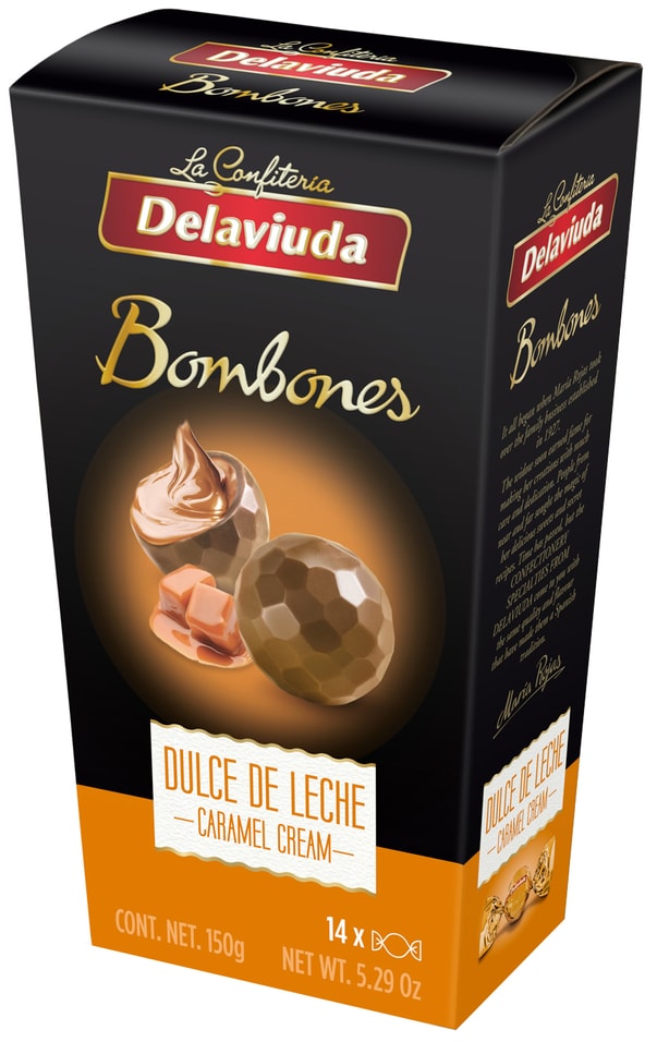 Конфеты Delaviuda из молочного шоколада с карамелью 150г