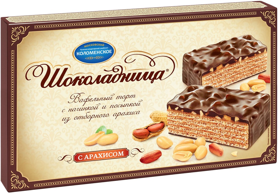Вафельный торт Шоколадница с арахисом 430г от Vprok.ru