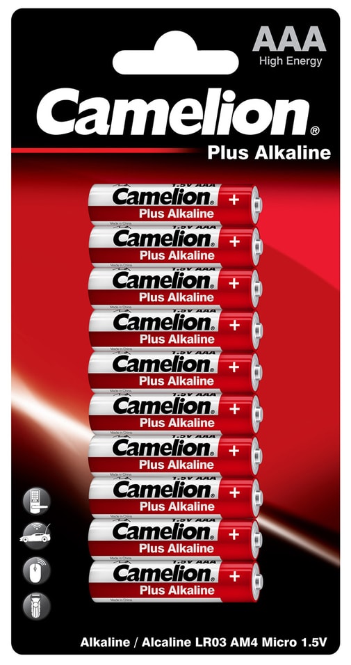 Батарейки Camelion Plus Alkaline ААА 10шт