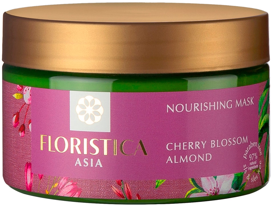 Маска-активатор для волос Floristica Азия вишневый цвет миндаль 250мл