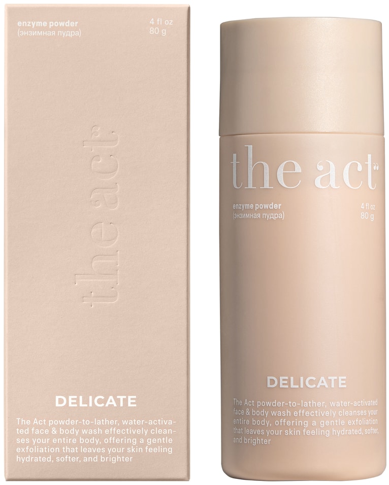 Пудра для лица и тела The Act энзимная с фруктовыми энзимами цинком и витамином С 80г