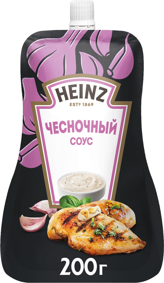 Соус Heinz Чесночный на основе растительных масел 200г