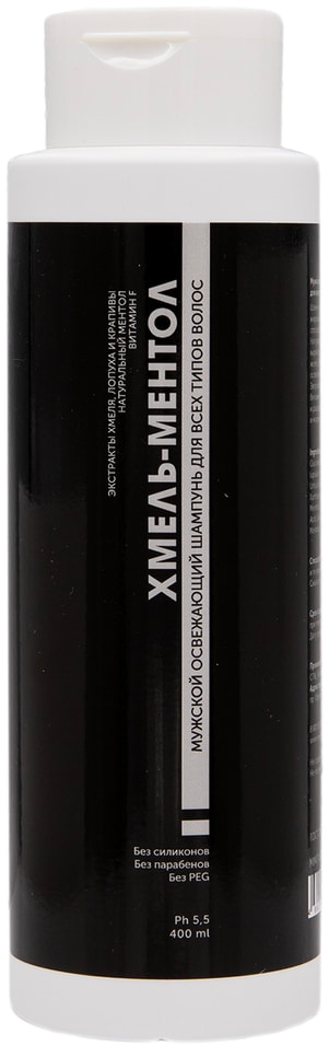 Шампунь для волос Meela Meelo Хмель-ментол себорегулирующий мужской 400мл