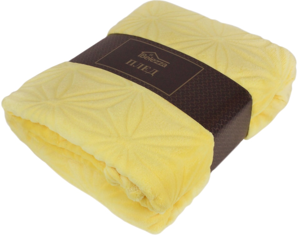 Плед Belezza микрофибра Хризантема желтая 180200см 1043₽