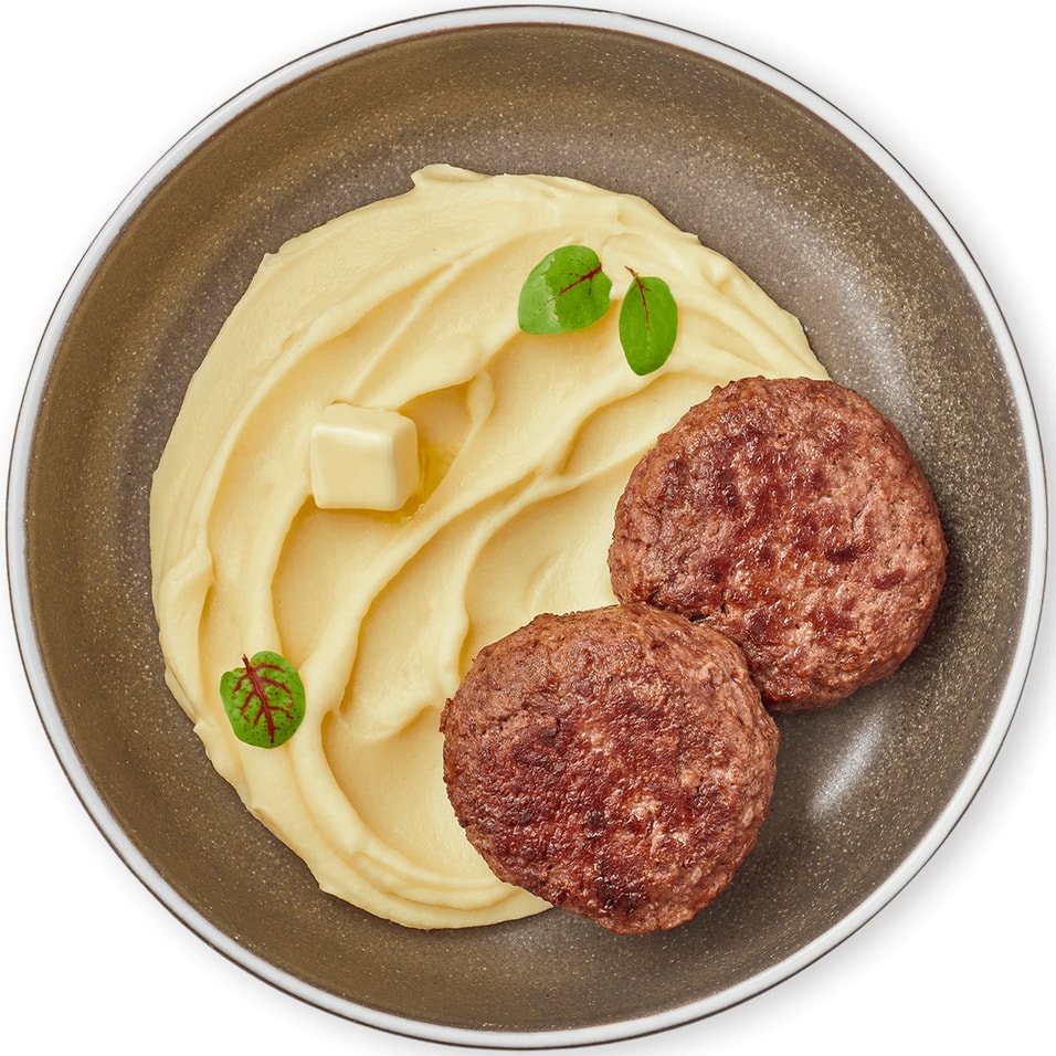Биточки мясные Шеф Перекресток с картофельным пюре 300г