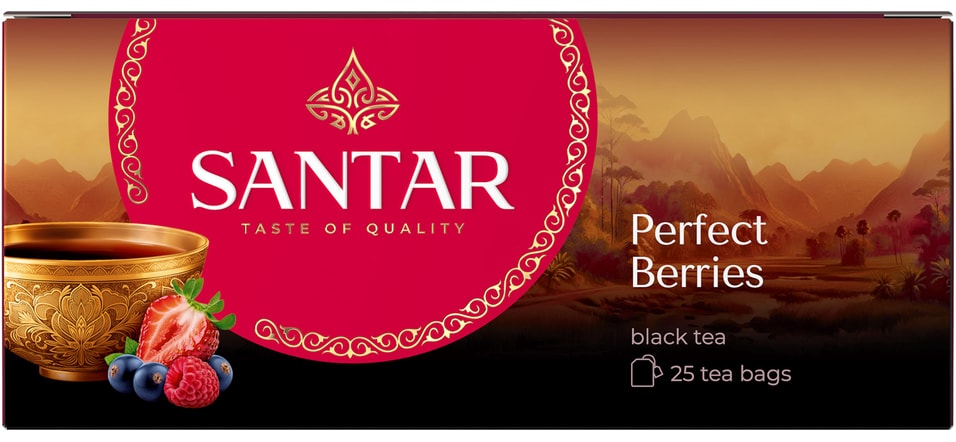 Чай черный Santar с лесными ягодами 2515гс доставкой 86₽
