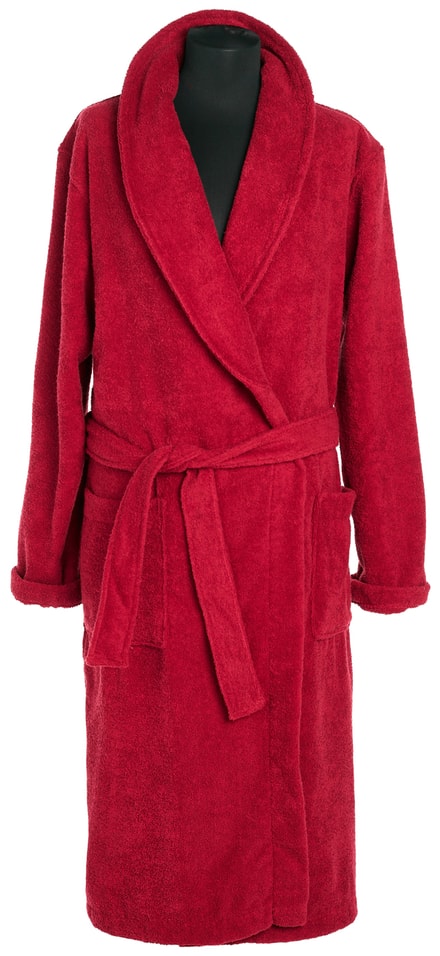Халат Wellness SPA махровый размер L бордовый