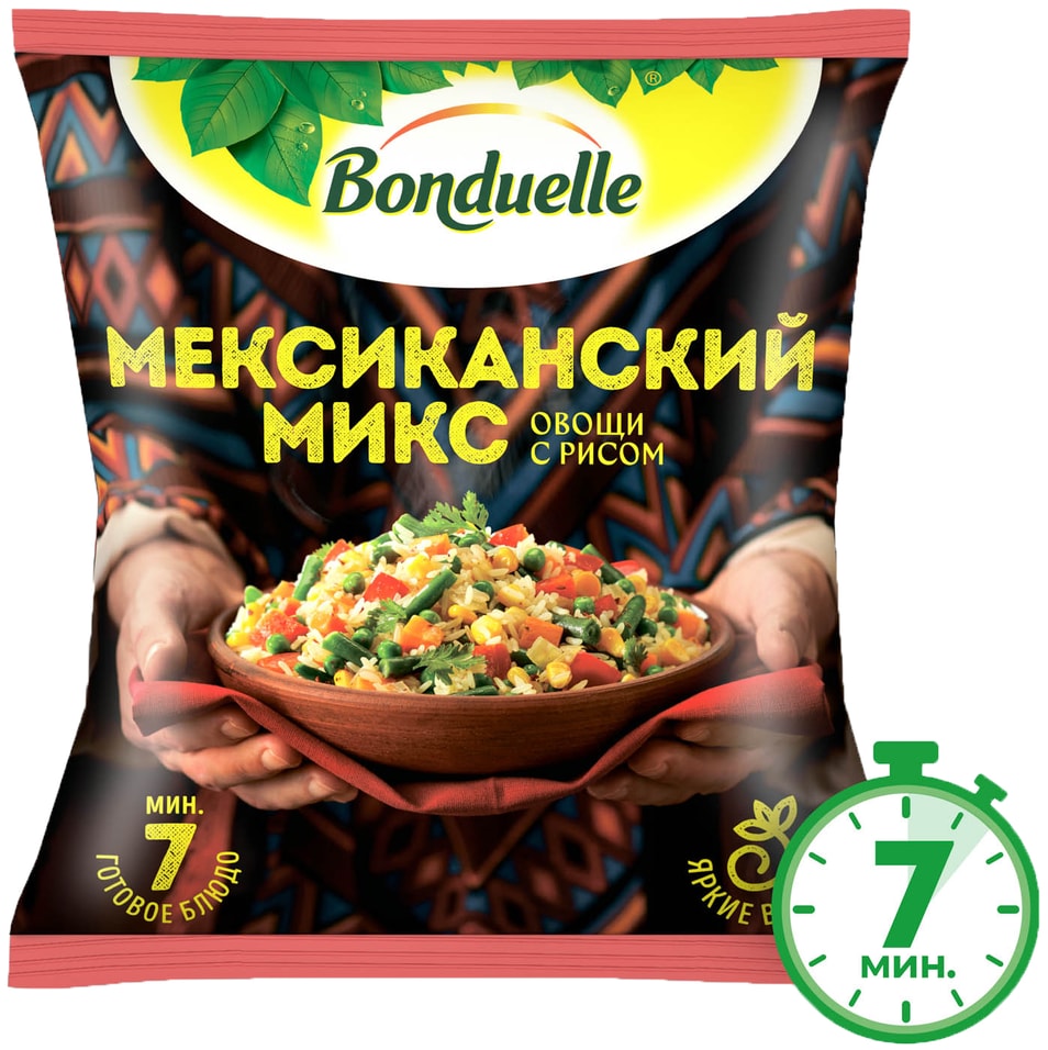 Смесь овощная Bonduelle  Мексиканский микс с рисом 400г от Vprok.ru