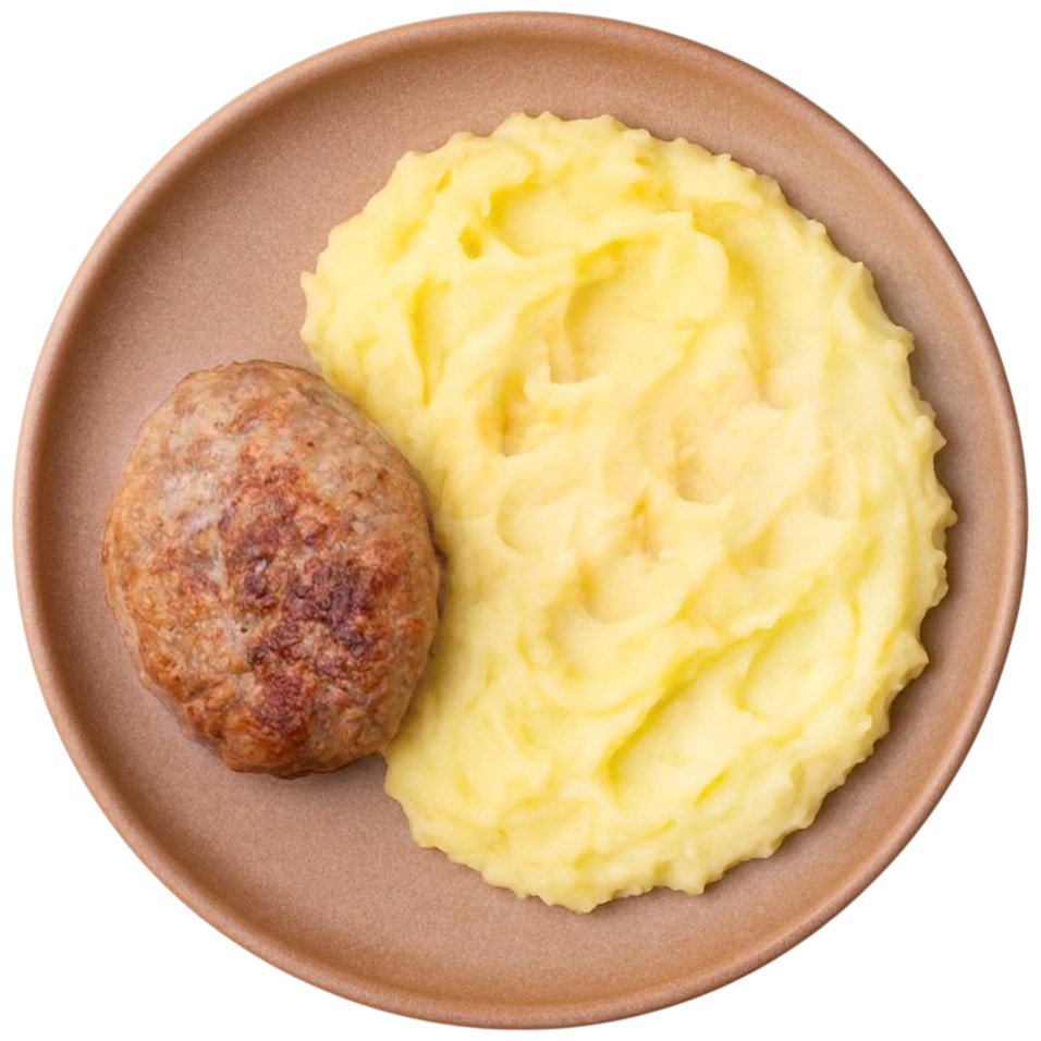 Котлета Вкусно Жить из индейки с картофельным пюре 250г