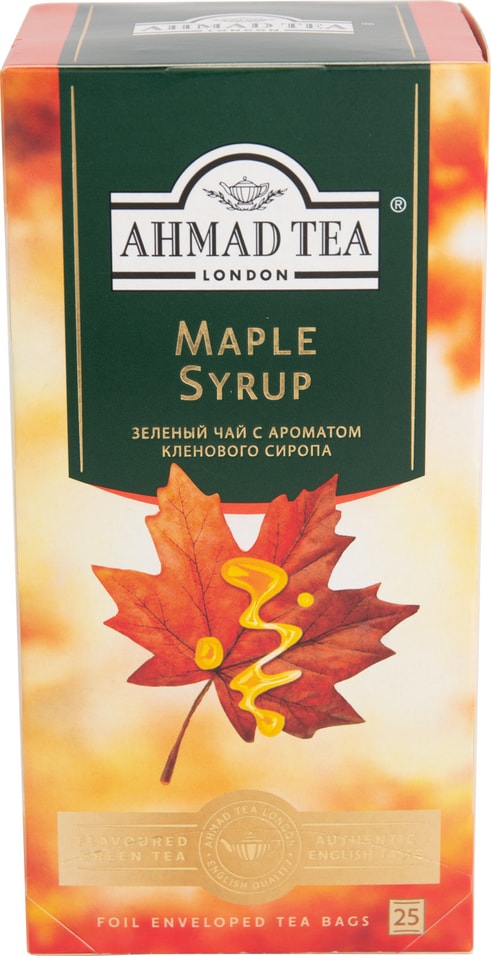 Чай зеленый Ahmad Tea Maple Syrop 25*1.5г