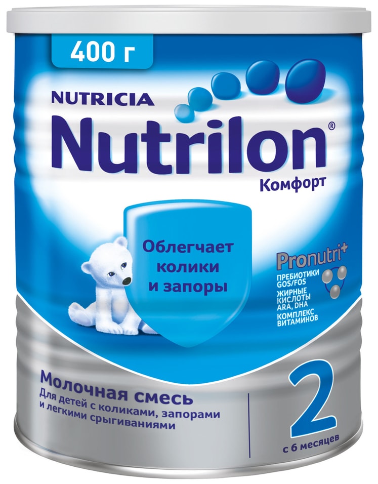 Смесь Nutrilon Комфорт 2 С 6 месяцев 400г