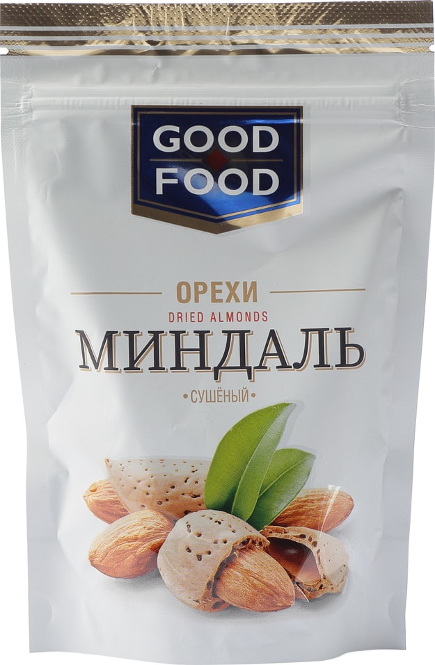 Миндаль Good-Food сушеный 130г от Vprok.ru