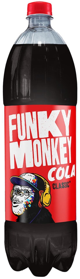 Напиток Funky Monkey Cola Classic сильногазированный 1.5л