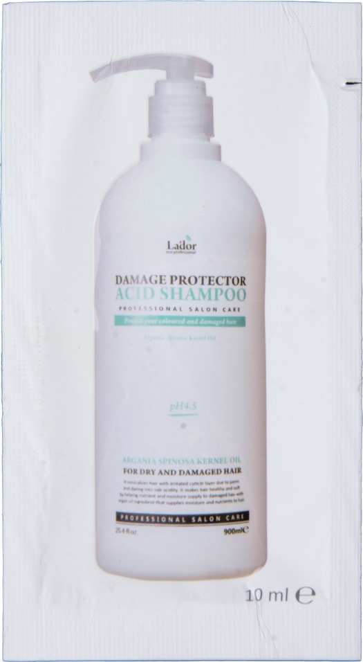 Шампунь-пробник LaDor Damage Protector Acid Shampoo с аргановым маслом 10мл