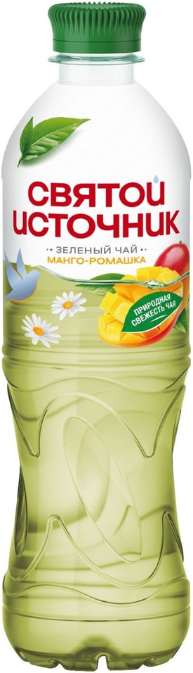 Чай Святой Источник холодный со вкусом манго и ромашки зеленый 500мл