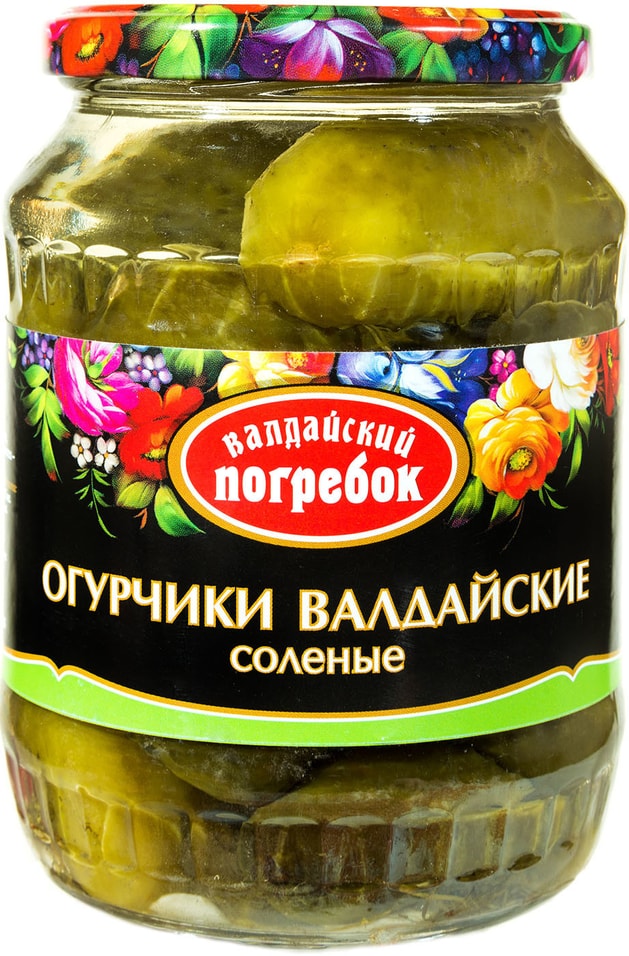 Огурцы Валдайский Погребок соленые 650г