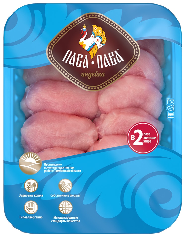 Медальон Пава-Пава из филе грудки индейки 600г