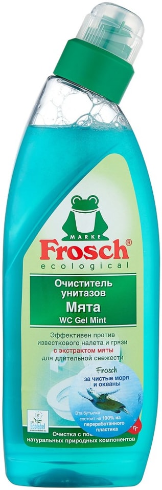 Очиститель для унитазов Frosch Мята 750мл