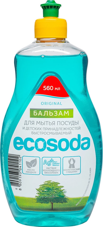 Бальзам Ecosoda Original для мытья посуды и детских принадлежностей 560мл