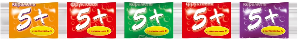 Карамель леденцовая Пять с плюсом с витамином С 18г 22₽