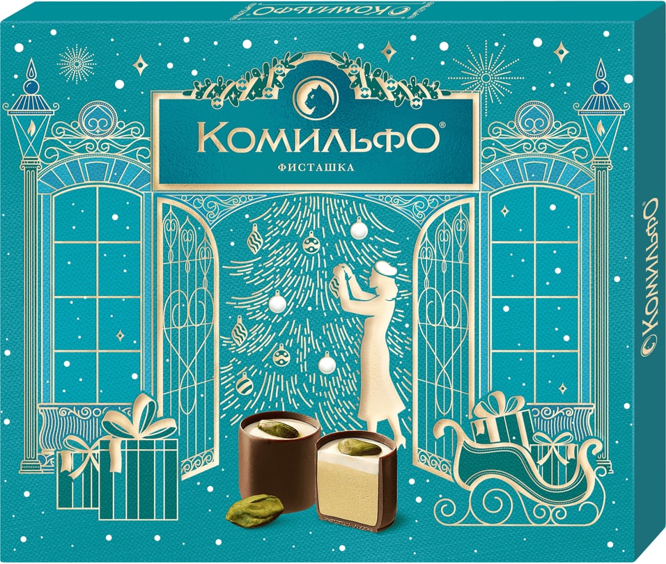 Конфеты Комильфо шоколадные Фисташка 232гс доставкой 869₽