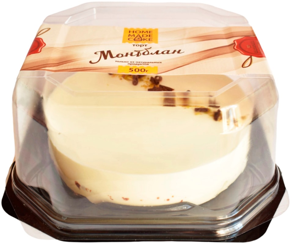 Торт Home made Cake Монтблан 500г - Vprok.ru Перекрёсток