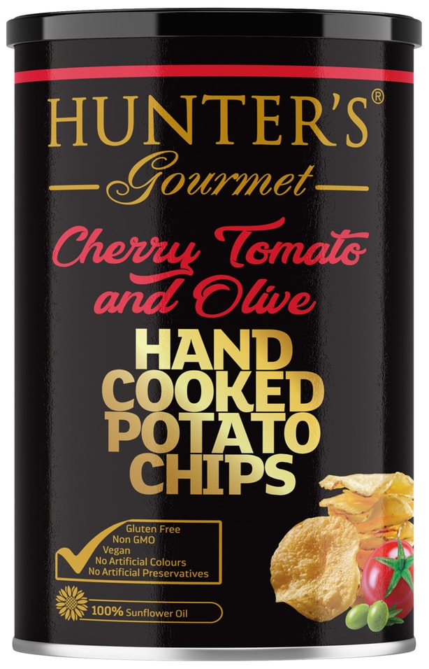 Чипсы Hunters Gourmet Помидоры черри и оливки 150г