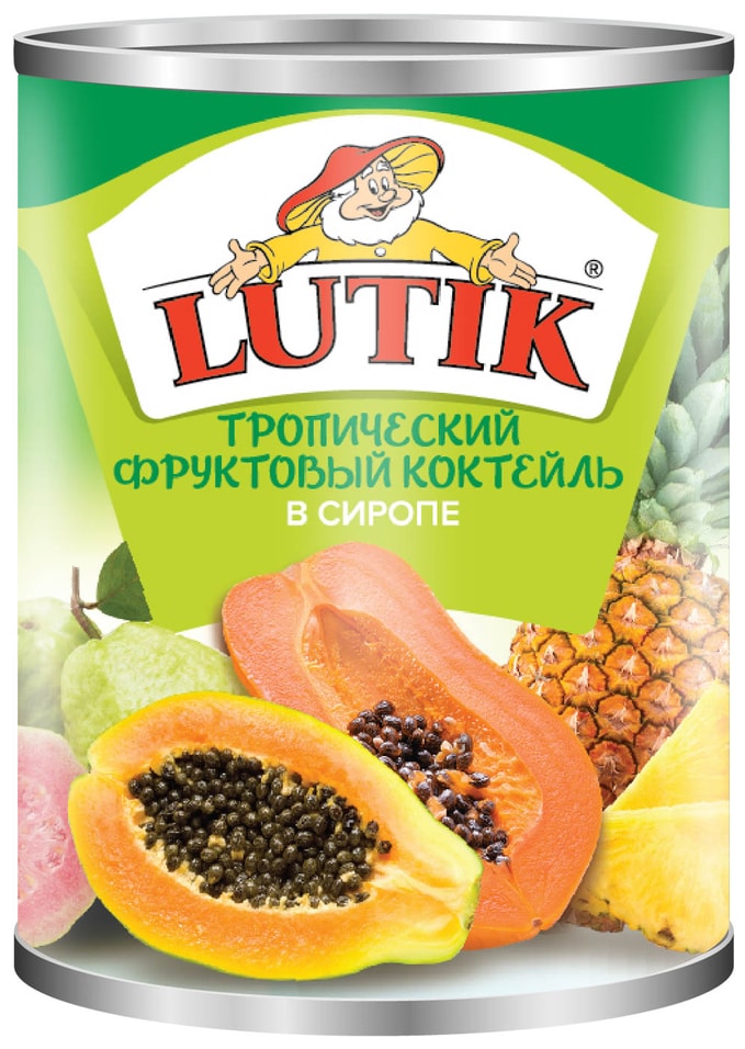 Коктейль Lutik Тропический в сиропе 580мл от Vprok.ru