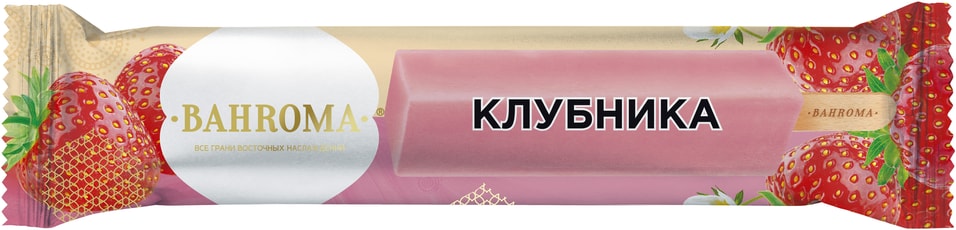 Мороженое Bahroma Лед молочный с клубничным пюре 4,5% 68г