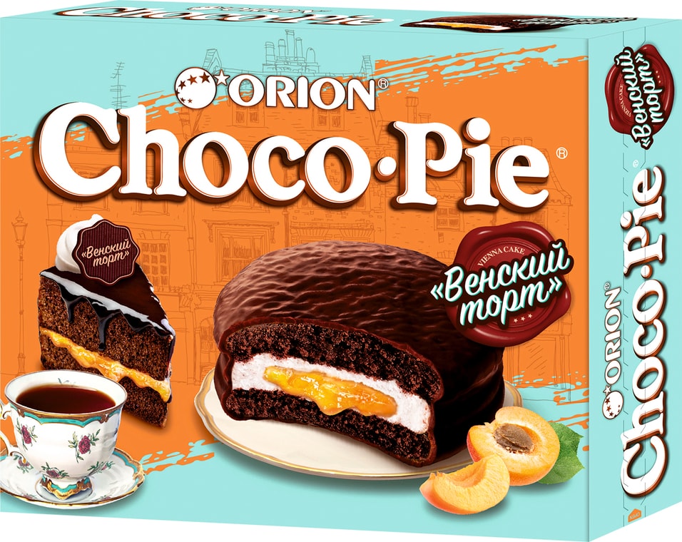 Печенье Orion Choco Pie Vienna Cake в глазури 360г
