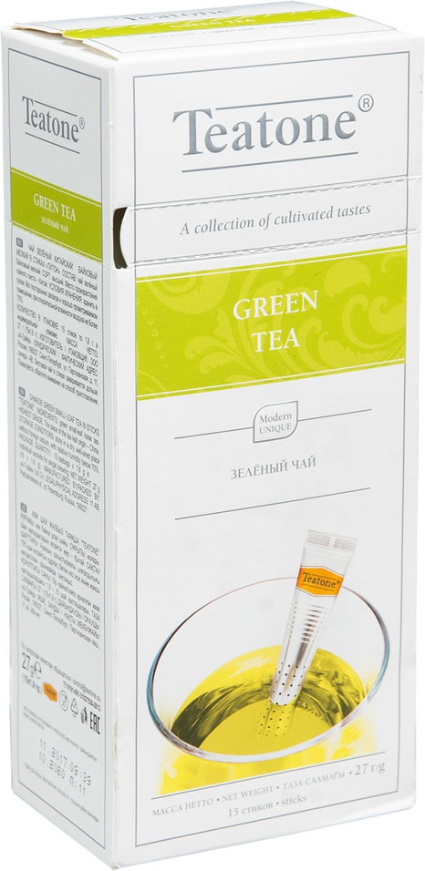 Чай зеленый Teatone 15*1.8г от Vprok.ru