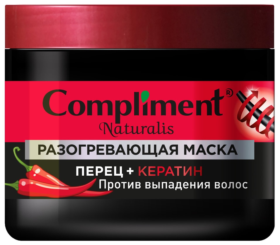 Маска для волос Compliment Naturalis Перец+Кератин 500мл