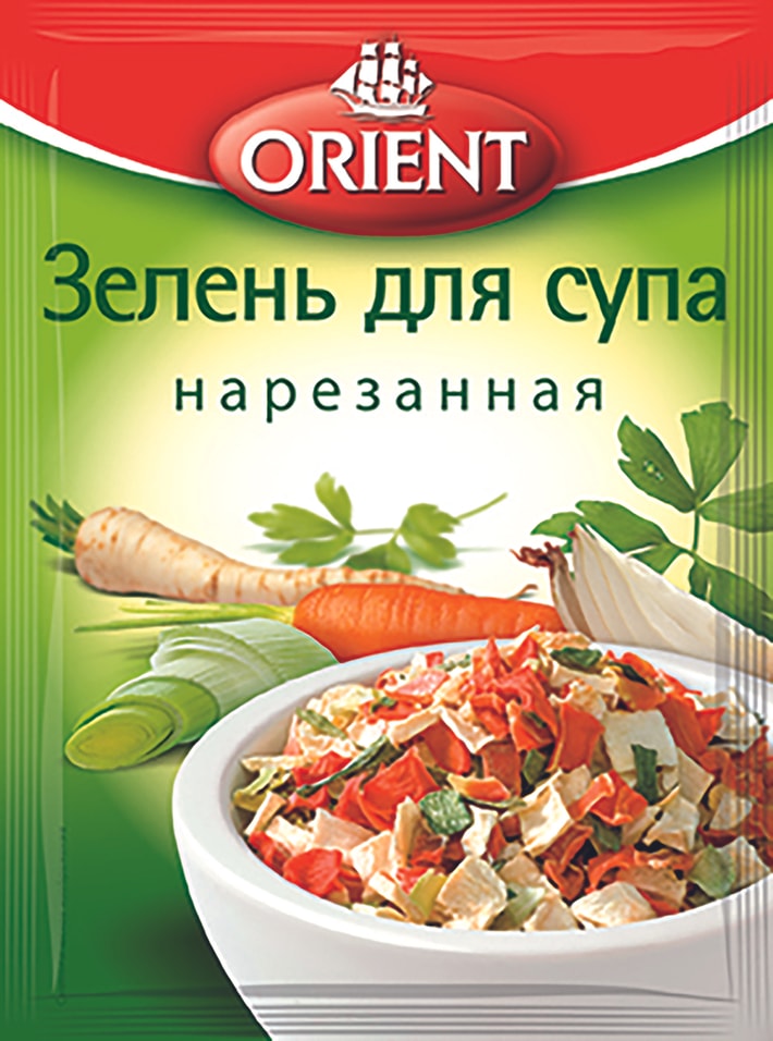 Приправа Orient Зелень для супа нарезанная 14г